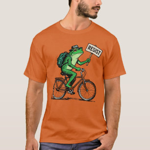 Camiseta Sapo De Bicicleta Resistir Sapo De Protesto De Por