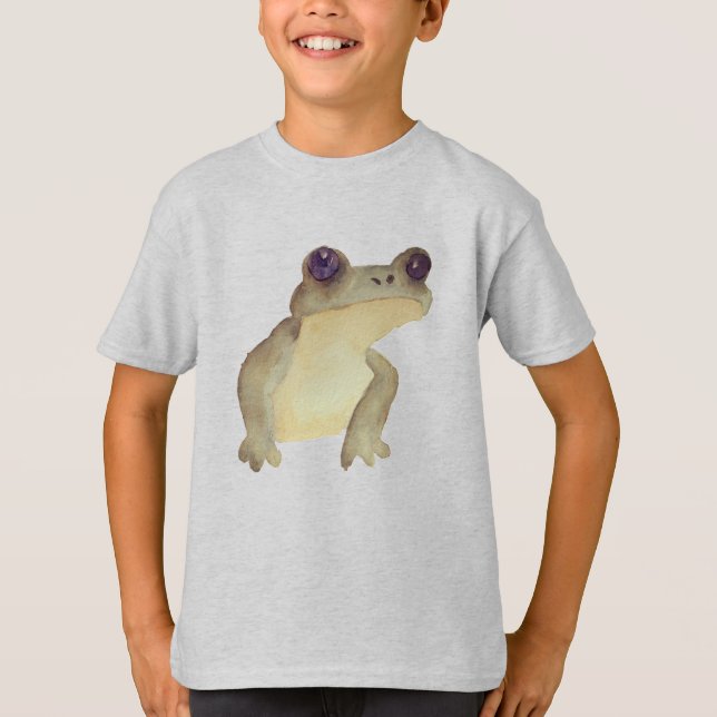 Camiseta Sapo de Cachorro de Aquarela (Frente)