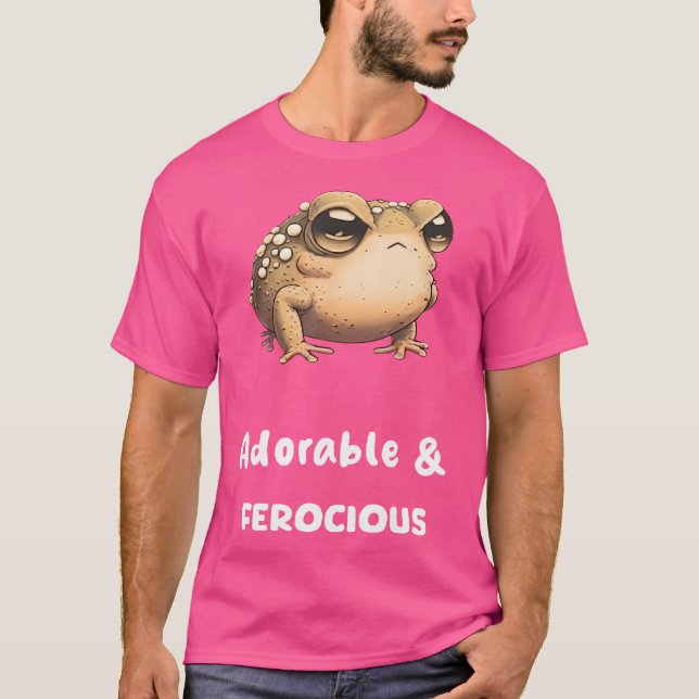 Camiseta Sapo De Chuva No Deserto Adorável E Feroz Angr Eng (Frente)