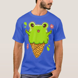 Camiseta Sapo de Cottagecore do Sorvete Kawaii Cute