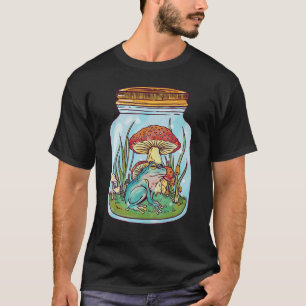 Camiseta Sapo de Cottagecore no Jar Mushroom Goblincore Myc