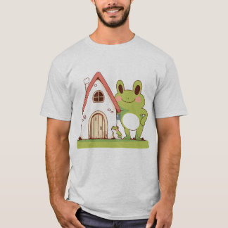 Camiseta sapo de desenho animado