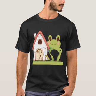 Camiseta sapo de desenho animado