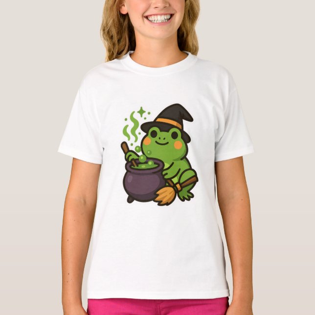 Camiseta Sapo de Dia das Bruxas (Frente)