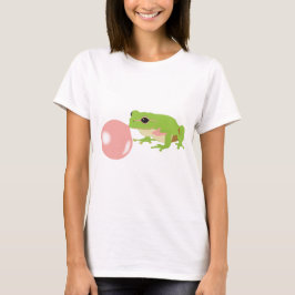 Camiseta Sapo de Goma de Mascar Borrando Bolha