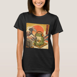 Camiseta Sapo de jogos Arte Ukiyo-e Gamer Japonês Anime Hom