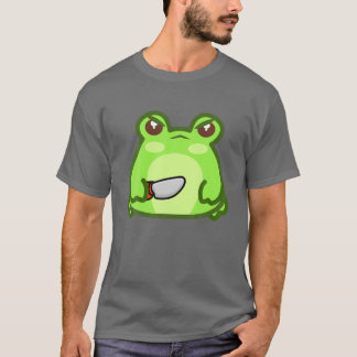 Camiseta Sapo de Kawaii com Knife Cute Kawaii Froggy