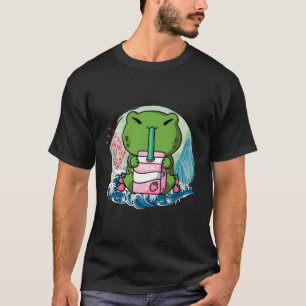 Camiseta Sapo de Leite de Morango Excelente Japonês Wave Ka