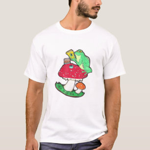 Camiseta Sapo de Livro de Mens Anfíbios Lendo Livro Lov