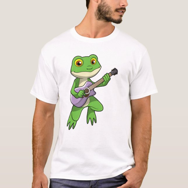 Camiseta Sapo de Música com Violão (Frente)