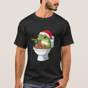 Camiseta Sapo de Natal Fofo Cane de Açúcar Férias Sapo Meme