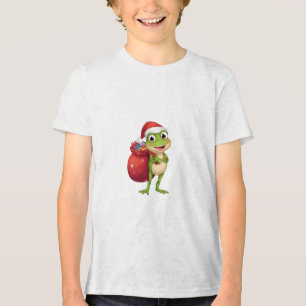 Camiseta Sapo de Natal Fofo com Sacola de Presente - Sapo d
