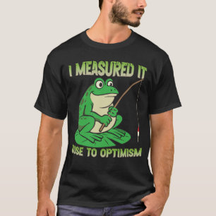 Camiseta Sapo de pesca de desenho animado mediu do nariz ao