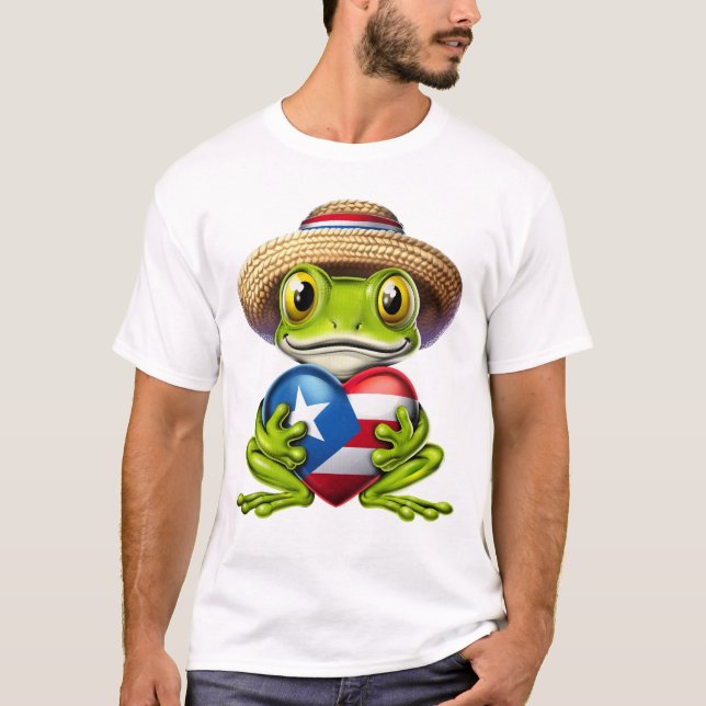 Camiseta Sapo de Porto Rico Coqui (Frente)