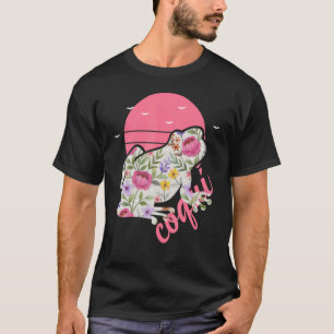 Camiseta Sapo de Porto Rico Coqui - Gráfico Floral