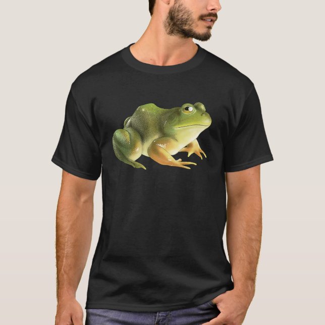 Camiseta Sapo de sapo bonito e verde (Frente)