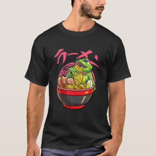Camiseta Sapo de Sapo Kawaii Ramen Japonês de Animação de N