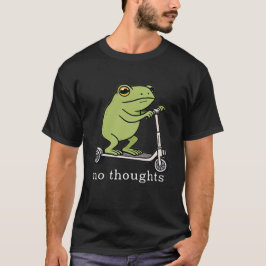 Camiseta Sapo de Scooter Sem Pensamentos Meme Engraçado