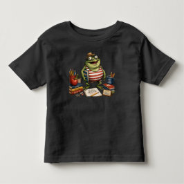 Camiseta Sapo de Volta às Aulas PNG, Decoração de Sala de A