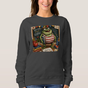 Camiseta Sapo de Volta às Aulas PNG, Decoração de Sala de A