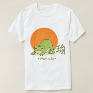 Camiseta Sapo de Yoga Fofo – Sapo Kawaii Namaste Yoga Japon