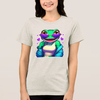 Camiseta Sapo Desenho Animado Elegante