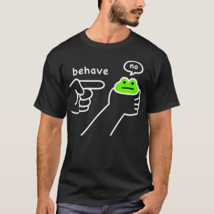 Camiseta Sapo Desonesto Funny Frog Meme Se Comporte Não Car