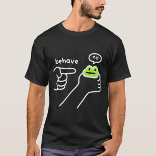 Camiseta Sapo Desonesto Sapo Engraçado Meme Se Comporte Não