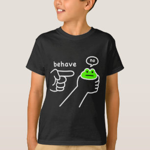 Camiseta Sapo Desonesto Sapo Engraçado Meme Se Comporte Não