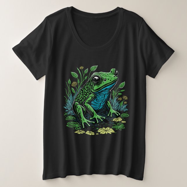 Camiseta Sapo Detalhado de Letras (Frente do Design)