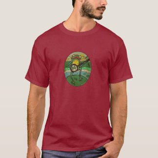 Camiseta Sapo do banjo da almofada de lírio
