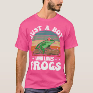 Camiseta Sapo É Engraçado Apenas Um Menino Que Ama Sapos