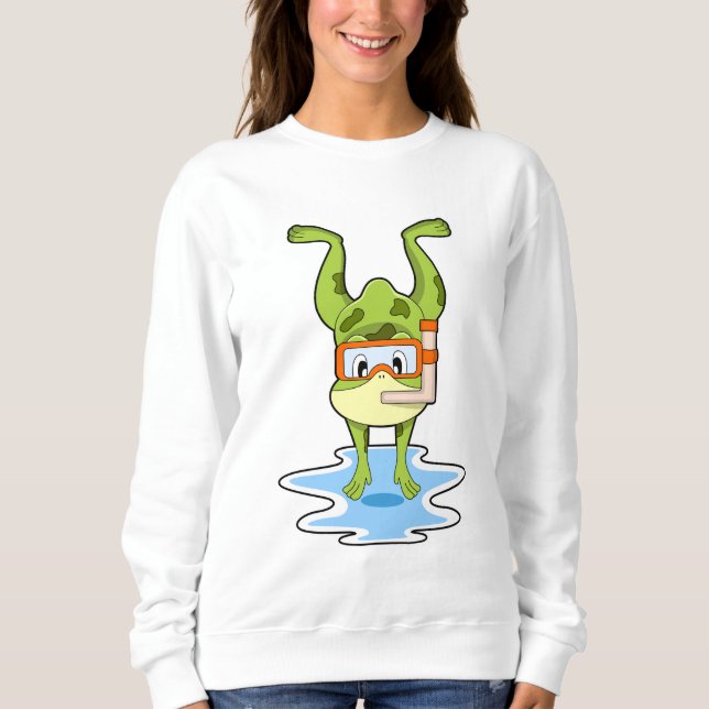 Camiseta Sapo em mergulho com Snorkel (Frente)