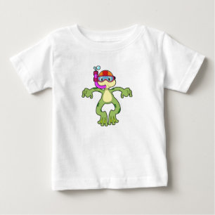 Camiseta Sapo em mergulho com Snorkel