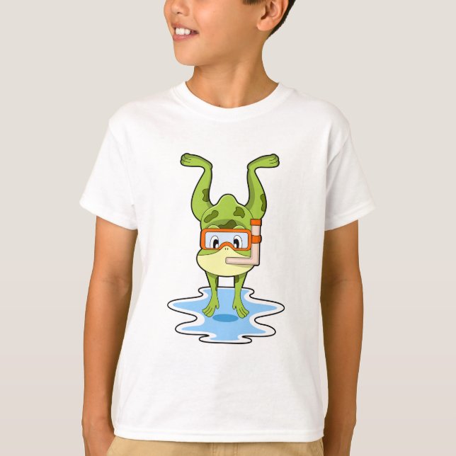 Camiseta Sapo em mergulho com Snorkel (Frente)