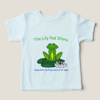 Camiseta Sapo em um Lírio Azul Claro