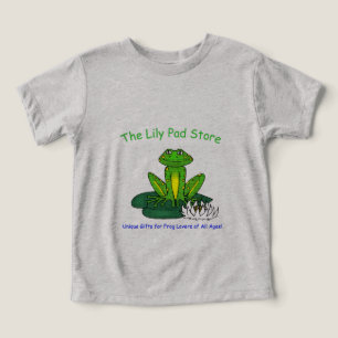 Camiseta Sapo em um Lírio Cinza Claro