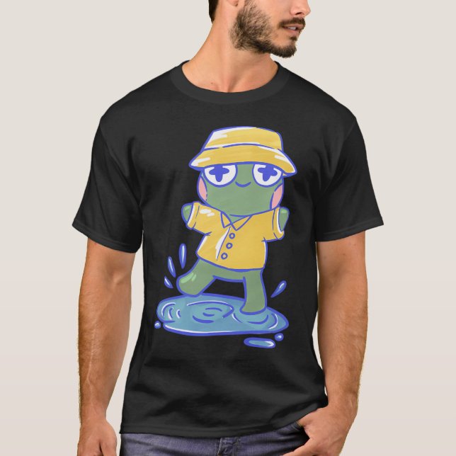 Camiseta Sapo Em Um Poço De Chuva (Frente)