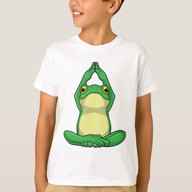Camiseta Sapo em Yoga na cruz (Frente)