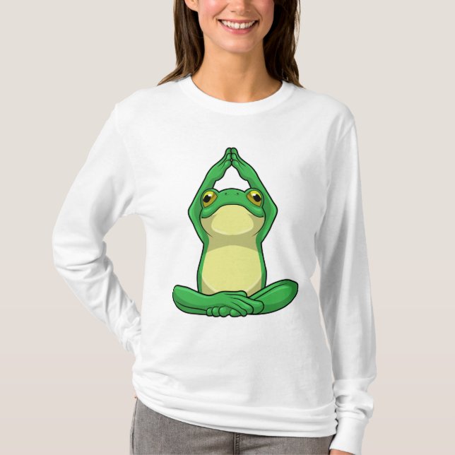 Camiseta Sapo em Yoga na cruz (Frente)