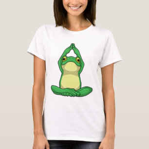 Camiseta Sapo em Yoga na cruz