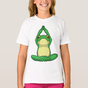 Camiseta Sapo em Yoga na cruz