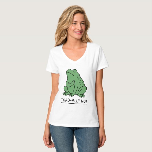 Camiseta Sapo Engraçado Aliado Não Rã (Frente Completa)