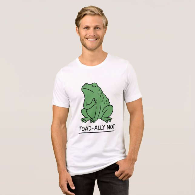 Camiseta Sapo engraçado aliado, não rã (Frente Completa)