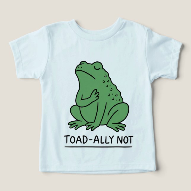 Camiseta Sapo engraçado aliado, não rã (Design frontal)