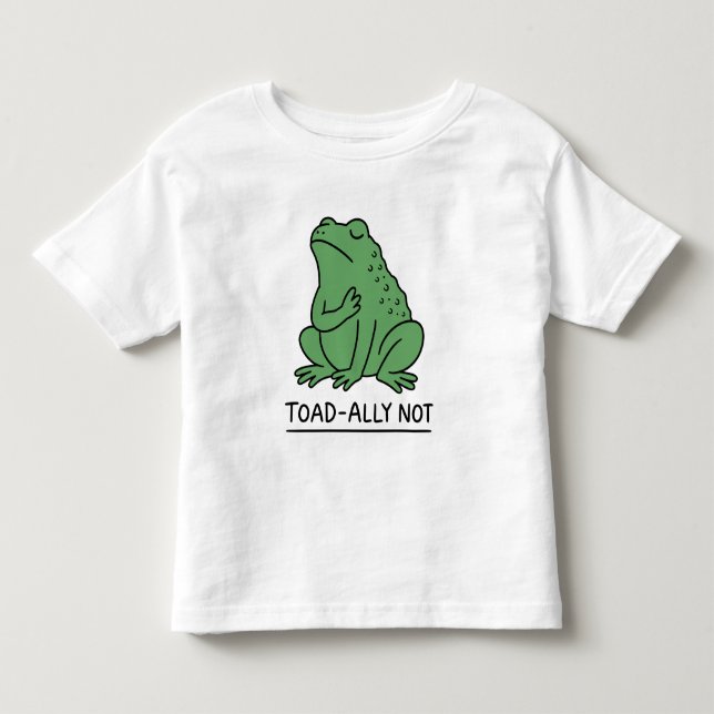Camiseta Sapo engraçado aliado, não rã (Frente)