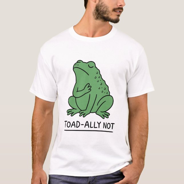 Camiseta Sapo Engraçado Aliado Não Rã (Frente)
