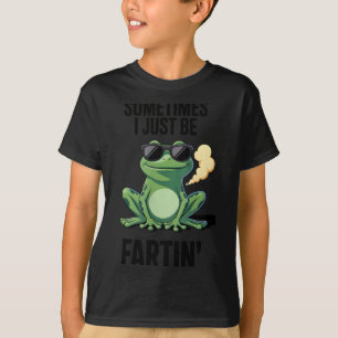 Camiseta Sapo Engraçado - Às Vezes Eu Estou Só Peidando