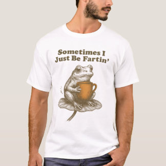 Camiseta Sapo Engraçado Às Vezes Eu Só Estou Peidando