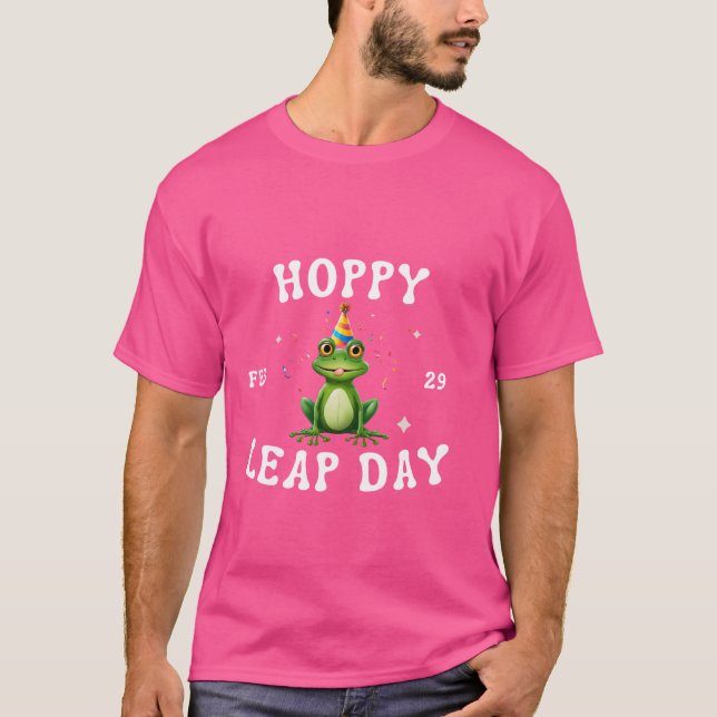 Camiseta sapo engraçado de 29 de fevereiro de 2024 (Frente)